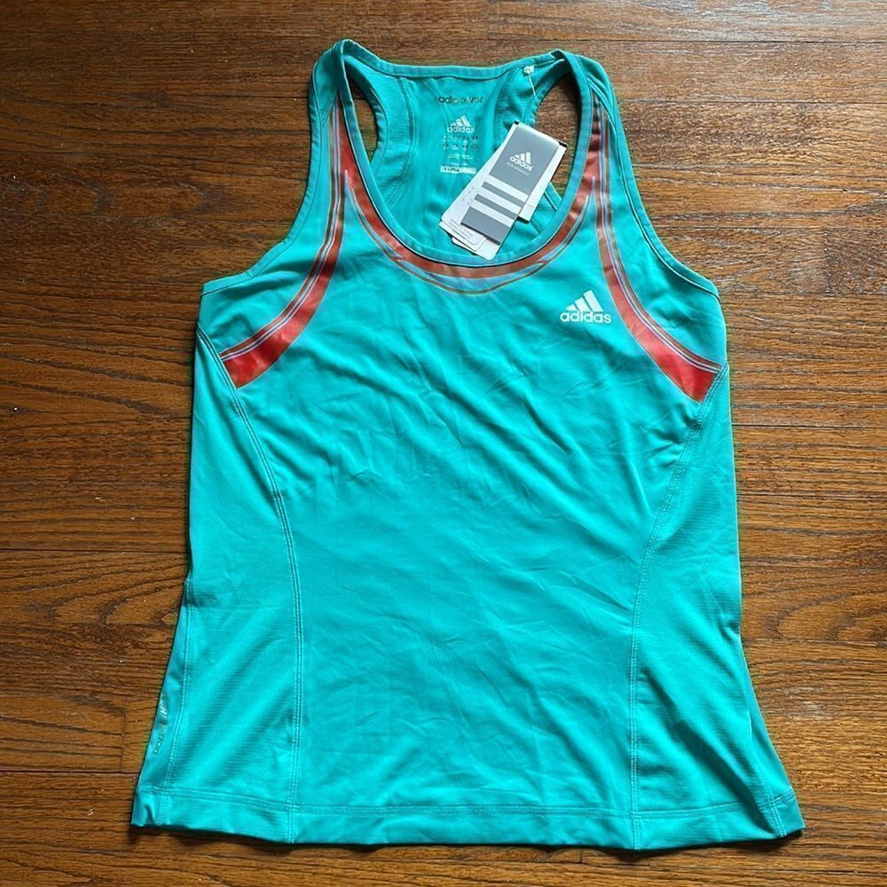 Adidas Women’s Ultra Green & Orange ClimaCool Barricade Tank NWT
